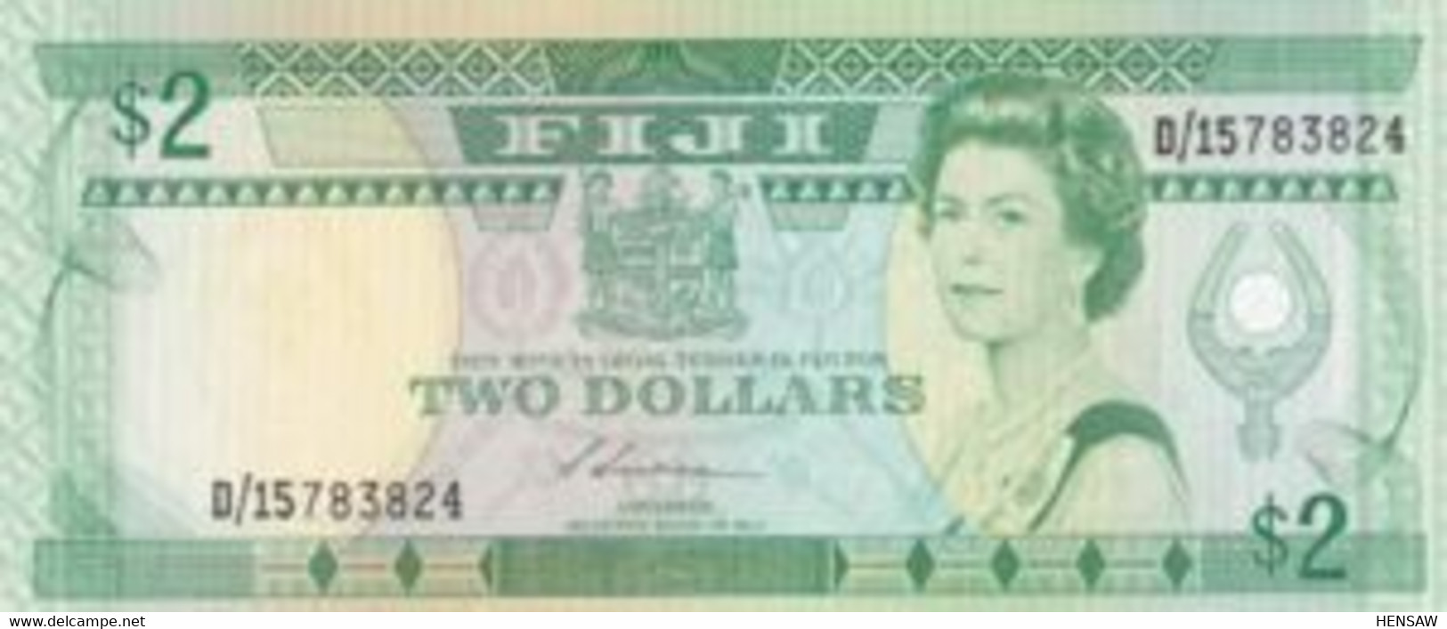 FIJI 2 DOLLARS 1988 P 87 UNC SC NUEVO - Fiji