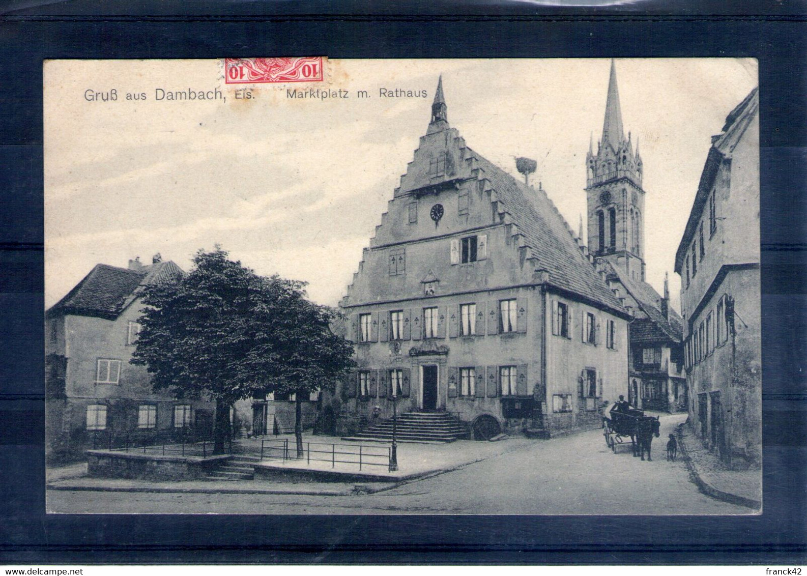 68. Dambach. Marktplatz M. Rathaus - Dambach-la-ville