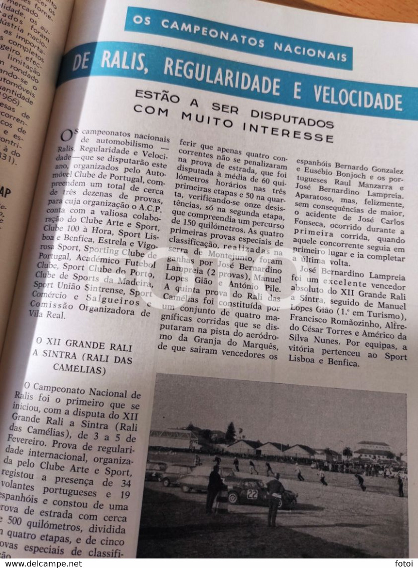 1967 VILA DA FEIRA RALI CAMELIAS SINTRA  ACP AUTOMOVEL CLUB PORTUGAL CARS - Revues & Journaux