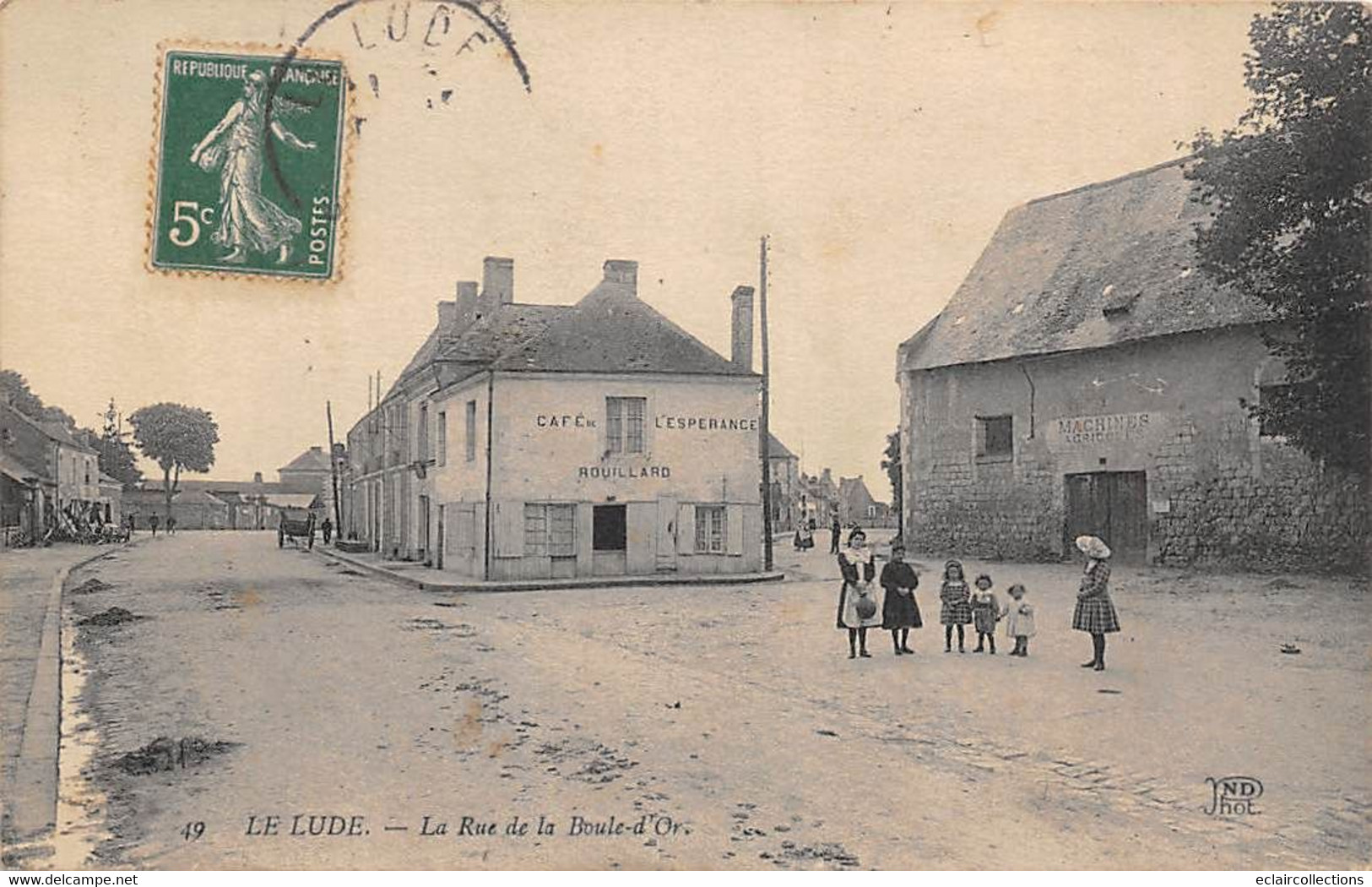 Le Lude        72        Rue De La Boule D'Or      Café De L'Espérance .       (voir Scan) - Other & Unclassified