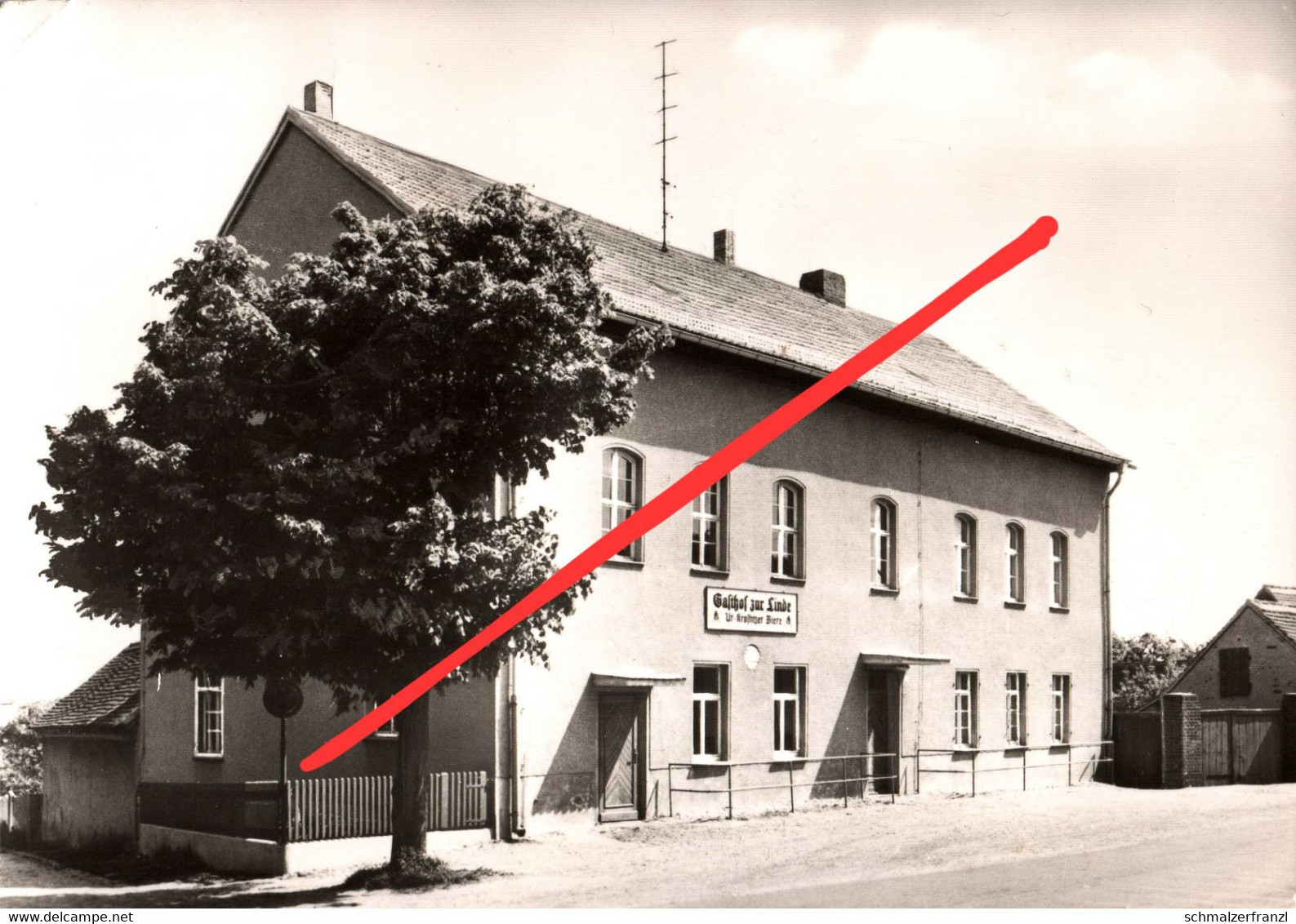 AK Hohenprießnitz Gasthof Zur Linde Laußig Zschepplin Gruna Krippehna Oberglaucha Niederglaucha Eilenburg Bad Düben DDR - Eilenburg