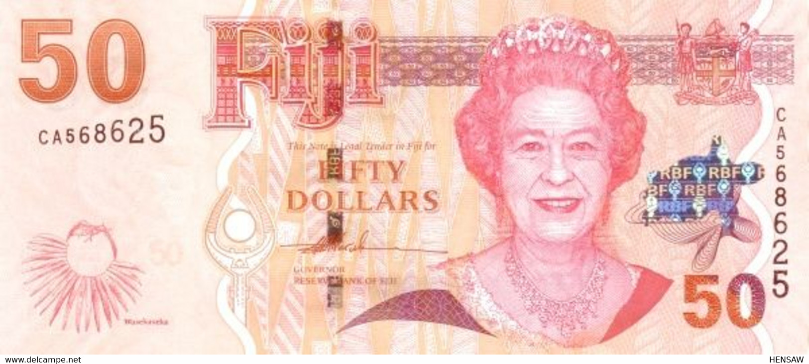 FIJI 50 DOLLARS P 113 2007 UNC SC NUEVO - Figi