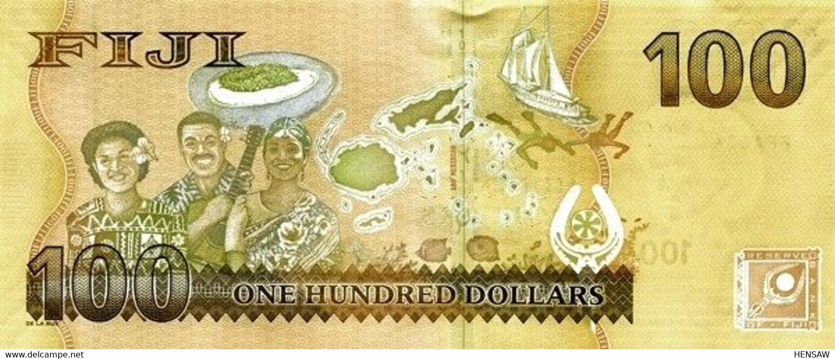 FIJI 100 DOLLARS P 119 2012 UNC SC NUEVO - Figi