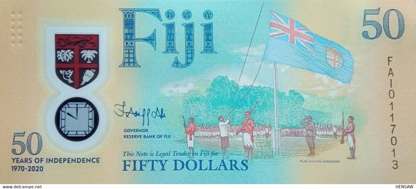 FIJI 50 DOLLARS P 121 2020 UNC SC NUEVO - Fidji