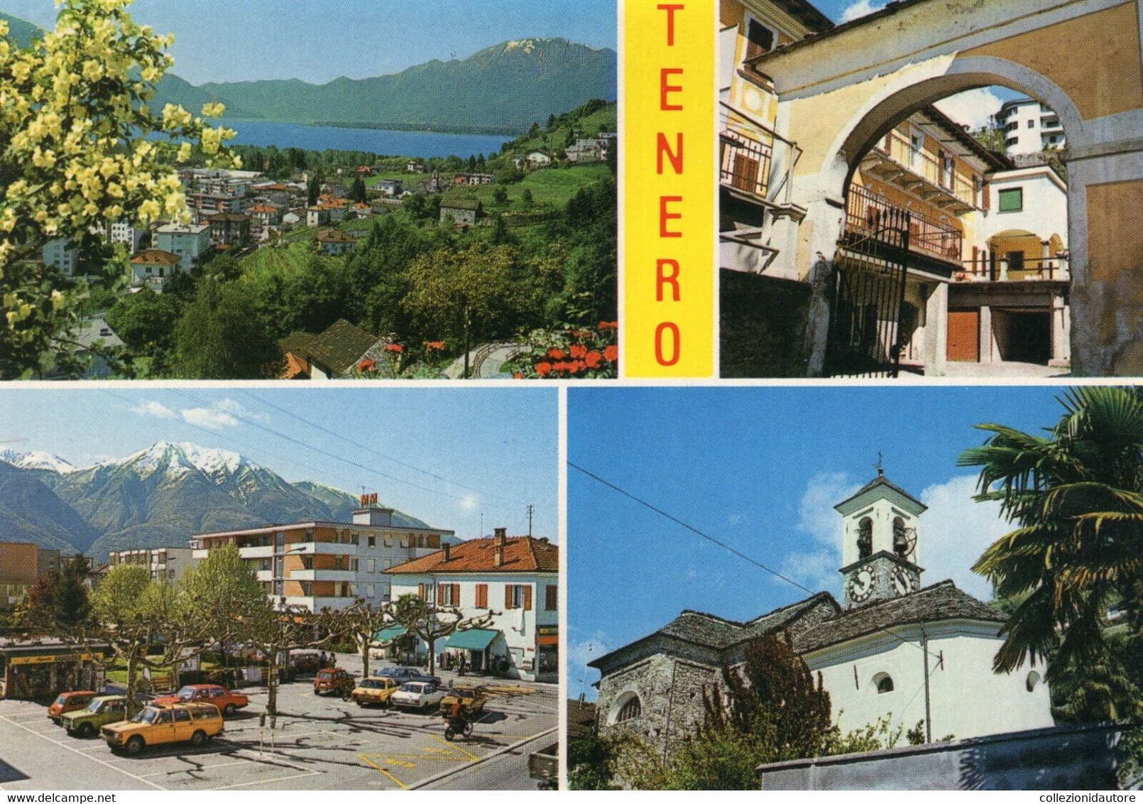 SWITZERLAND - TENERO - LAGO MAGGIORE CAMPEGGIO-SPORT - VEDUTINE - CARTOLINA FG SPEDITA - Tenero-Contra