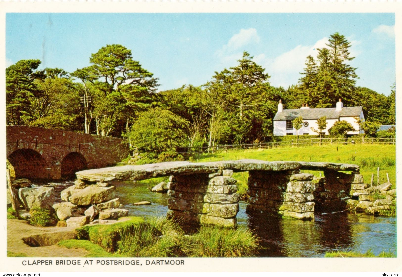 Clapper Bridge At Postbridge, Dartmoor PT 1358 - Dartmoor