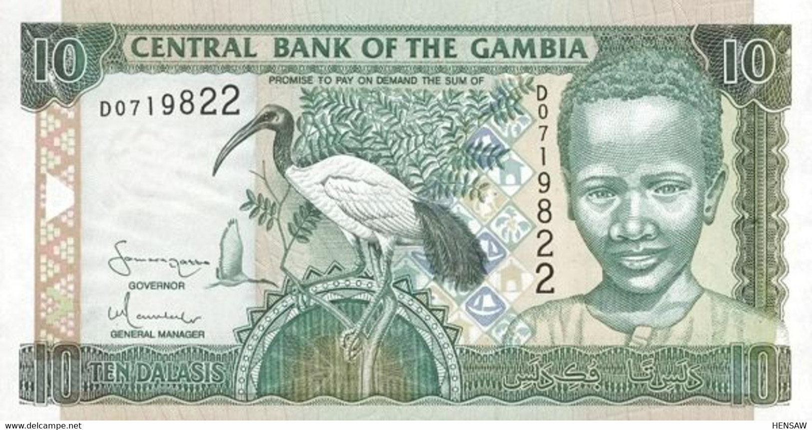 GAMBIA 10 DALASIS P 21c 2001 UNC SC NUEVO - Gambie