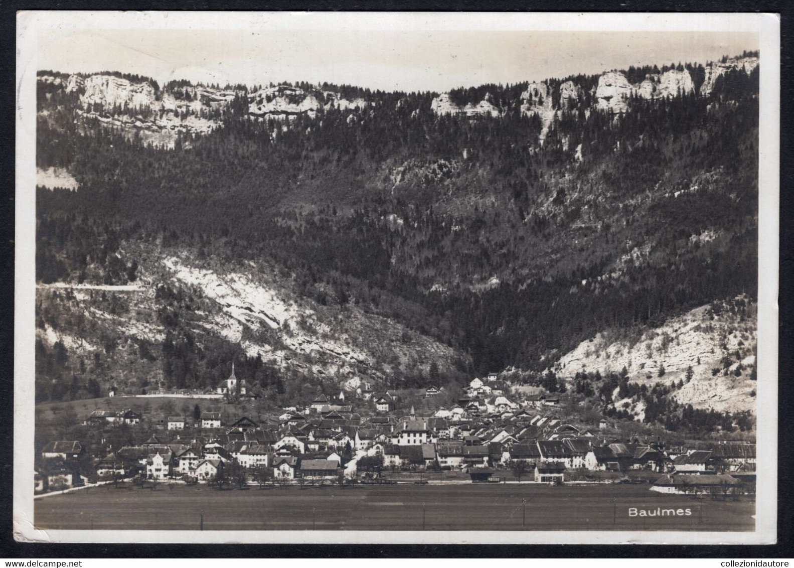 SWITZERLAND - BAULMES - CANTON VAUD - CARTOLINA FG SPEDITA NEL 1930 - Baulmes