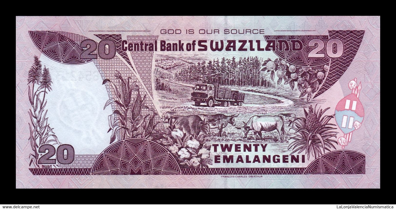 Suazilandia Swaziland 20 Emalangeni 2001 Pick 30a Sc Unc - Swasiland