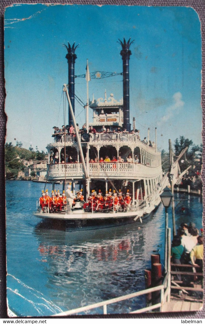 USA UNITED STATES DISNEYLAND GREAT RIVERS OF AMERICA PADDLE WHEEL POSTCARD CARTE POSTALE ANSICHTSKARTE CP PC POSTKARTE - Independence