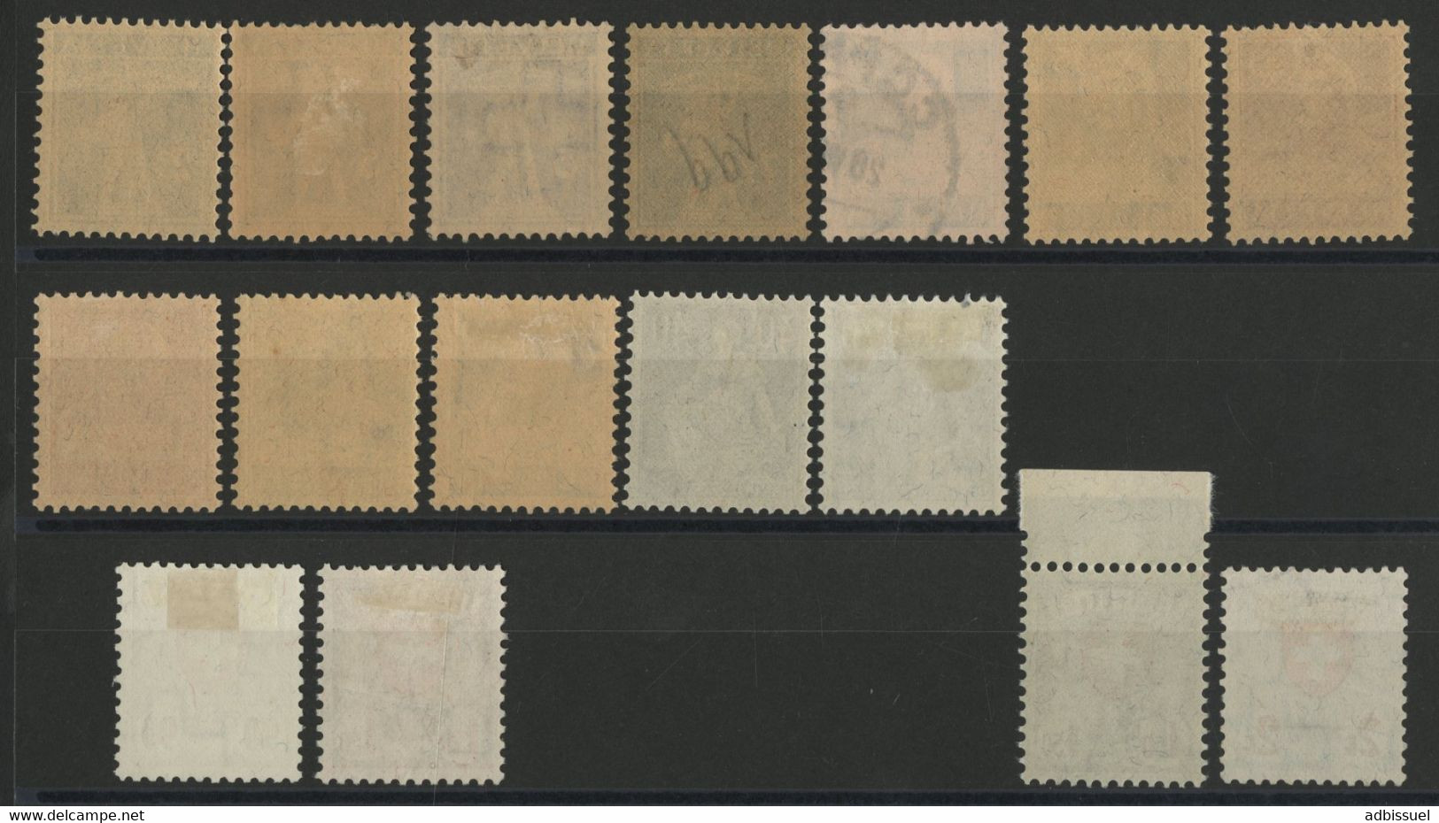 SUISSE N° 196 à 211 Cote 352,20 € Série Complète De 16 Valeurs Neuves */** Et Oblitérés Voir Description - Unused Stamps