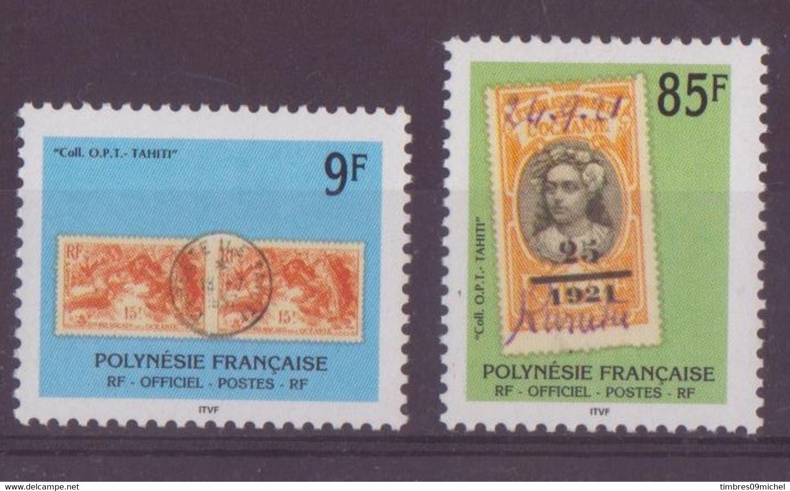 Polynésie N° 27 Et 28** Service - Dienstzegels