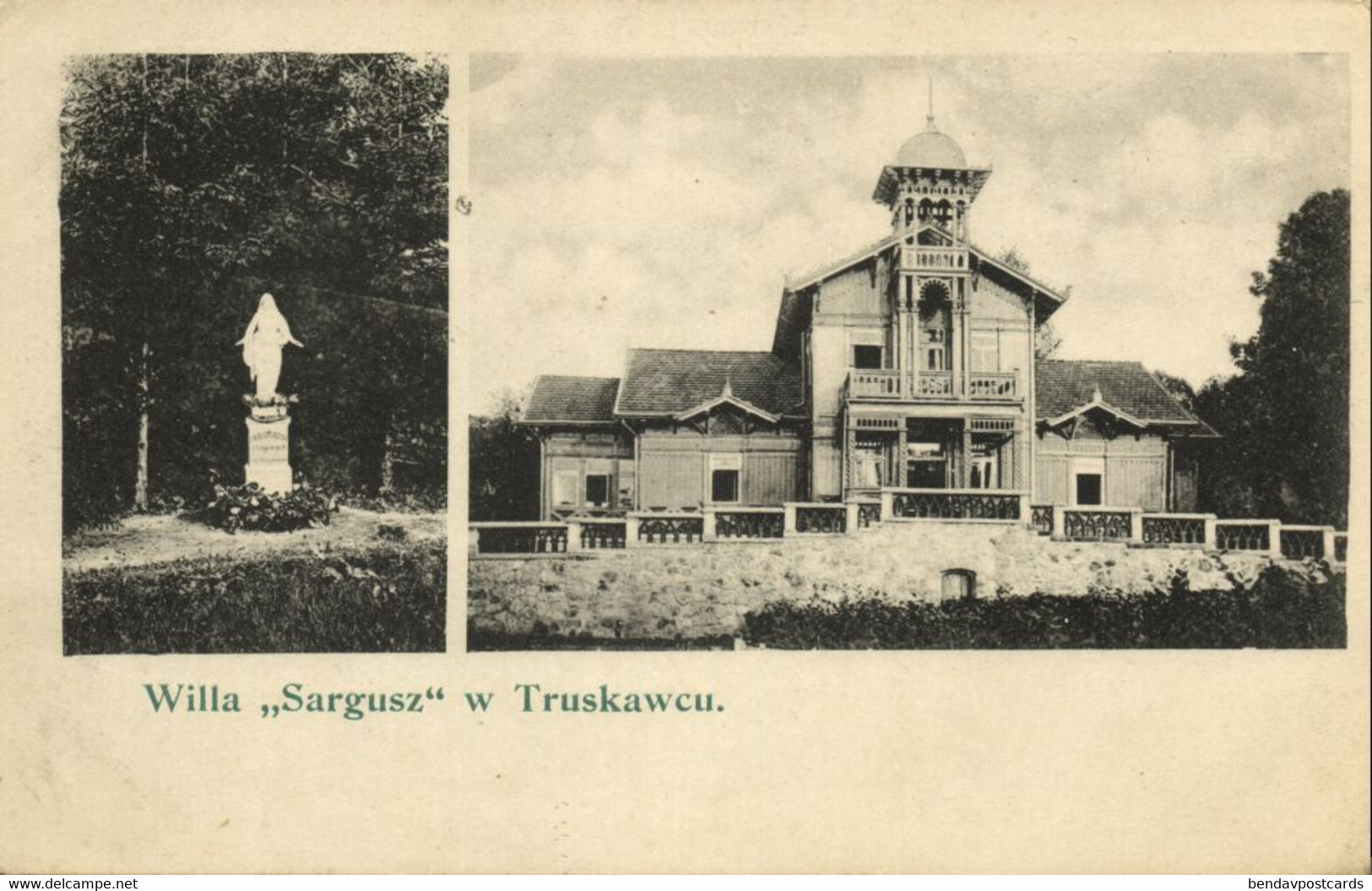 TRUSKAWCU, Willa "Sargusz" (1900) Polen AK - Schlesien