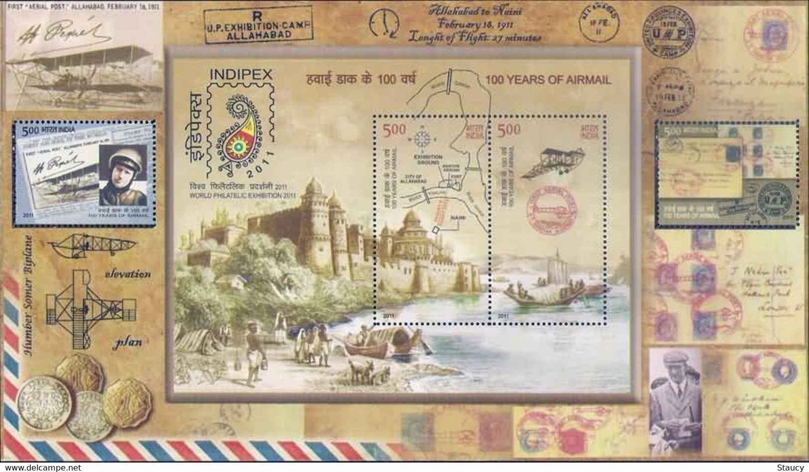 India 2011 Complete Year Miniature sheets 9v Elephants Cinema Khadi Gandhi MS MNH as per scan