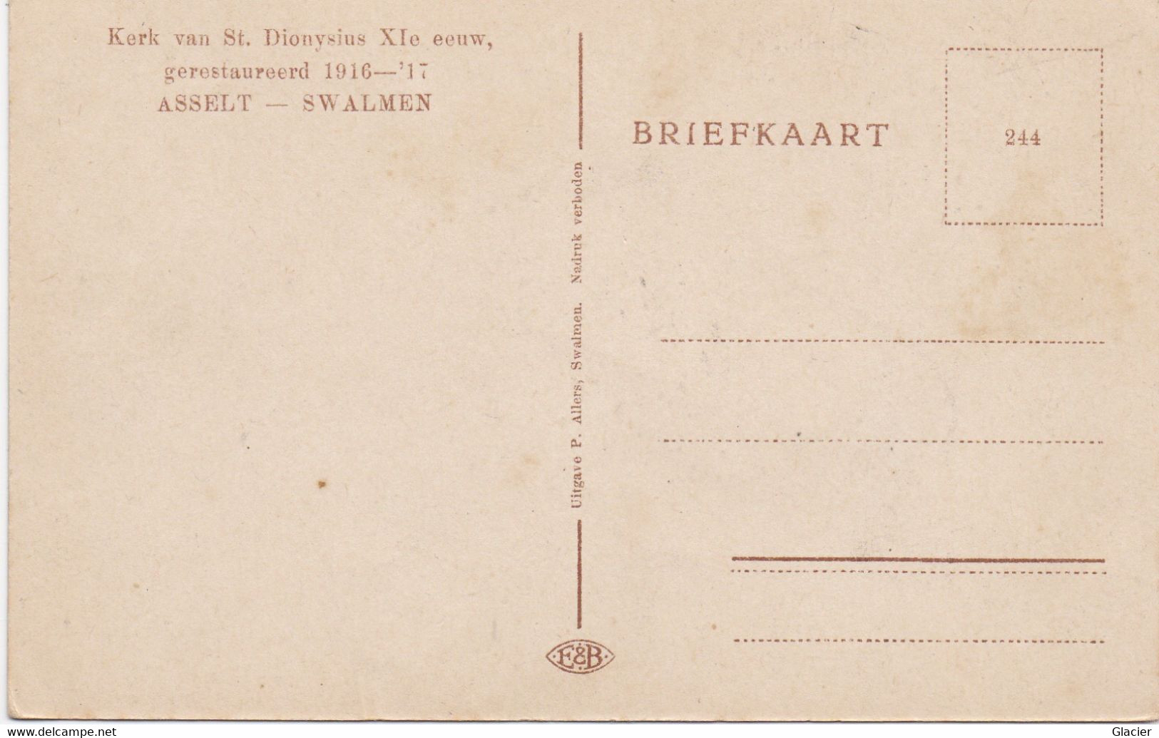 Asselt - Swalmen - Roermond  R.K. Kerk - 2 Kaarten - Roermond