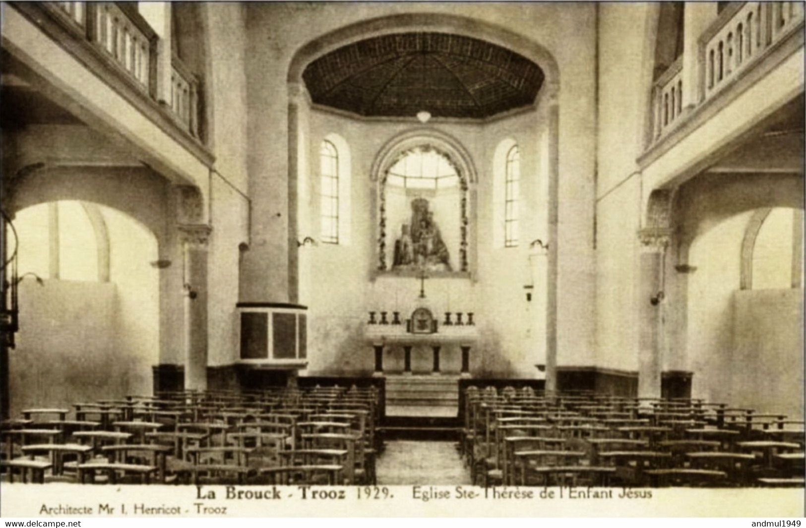 LA BROUCK - TROOZ 1929 - Eglise Ste Thérèse De L'Enfant Jésus - Trooz