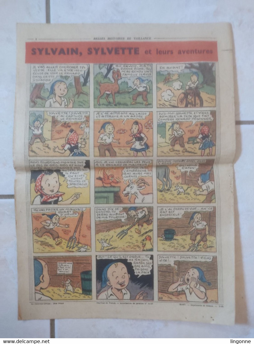 Fripounet & Marisette N° 11 Du 14/3/1948. 3è Année. Belles Histoires De Vaillance SYLVAIN SYLVETTE - Fripounet