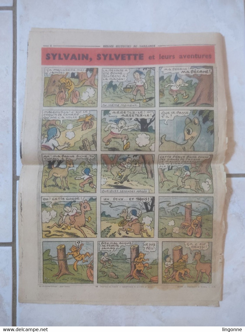 Fripounet & Marisette N° 10 Du 07/3/1948. 3è Année. Belles Histoires De Vaillance SYLVAIN SYLVETTE - Fripounet