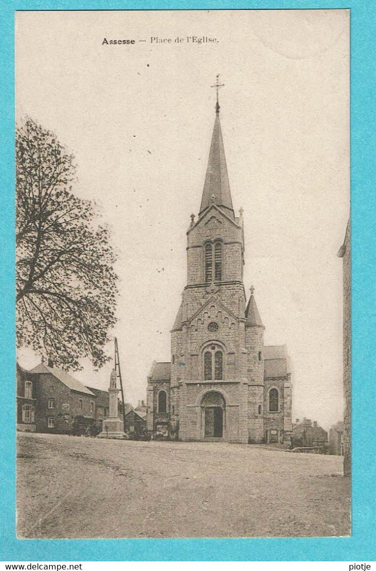 * Assesse (Namur - La Wallonie) * (Phototypie Desaix) Place De L'église, Church, Kirche, Kerk, Old, Rare - Assesse