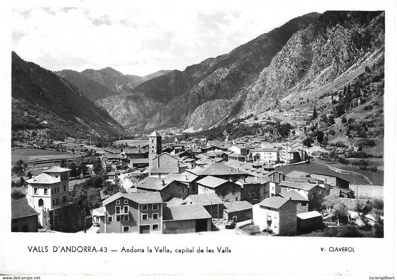 ANDORRE -    TIMBRES  N° 130 -  MAISON DES VALLEES  -  TARIF CP 6 01 49  -  1952 - CACHET MANUEL ANDORRE LA VIEILLE - Briefe U. Dokumente