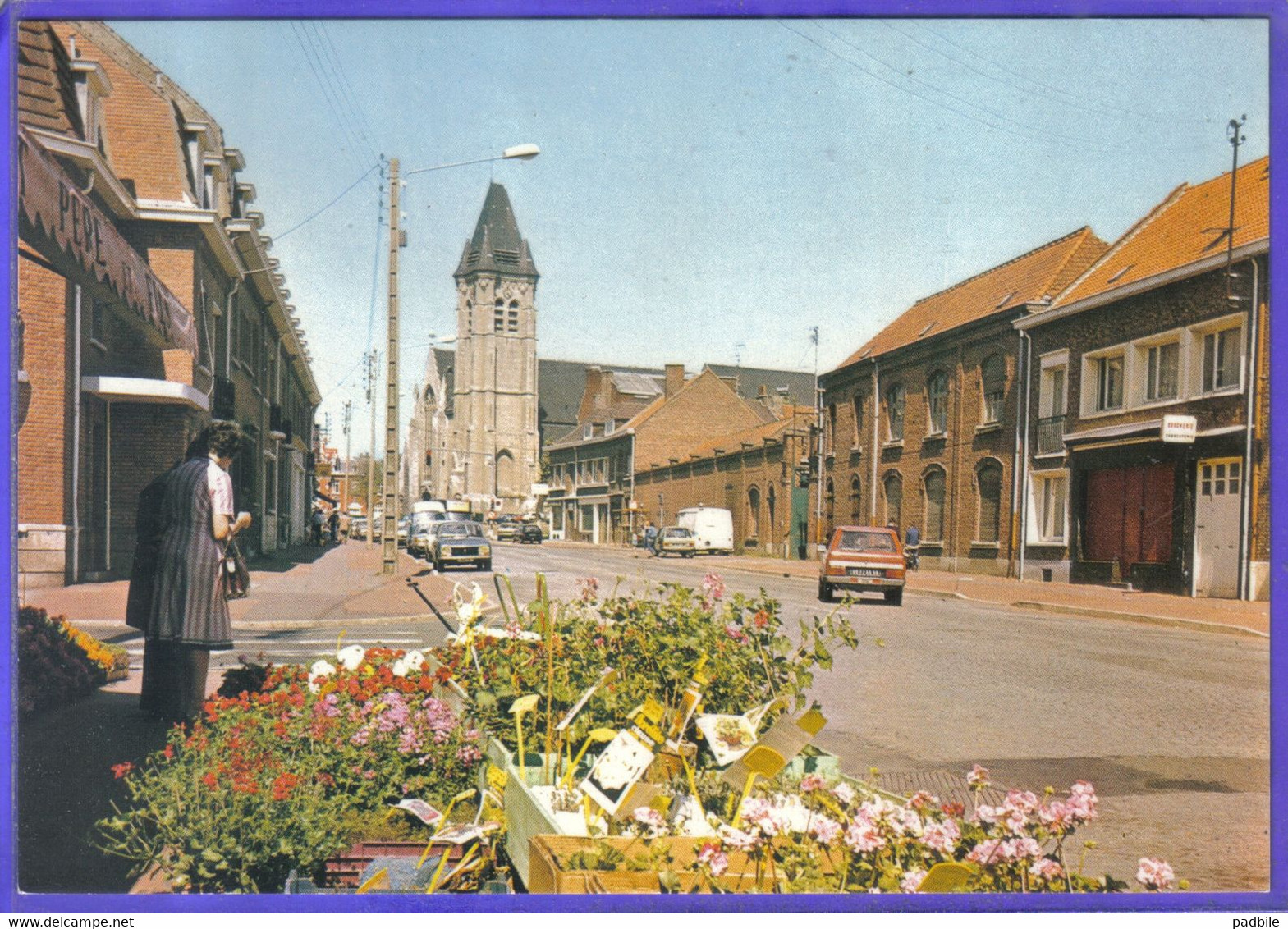 Carte Postale 59. Seclin Rue Roger Bouvry  Visa Citroën Très Beau Plan - Seclin