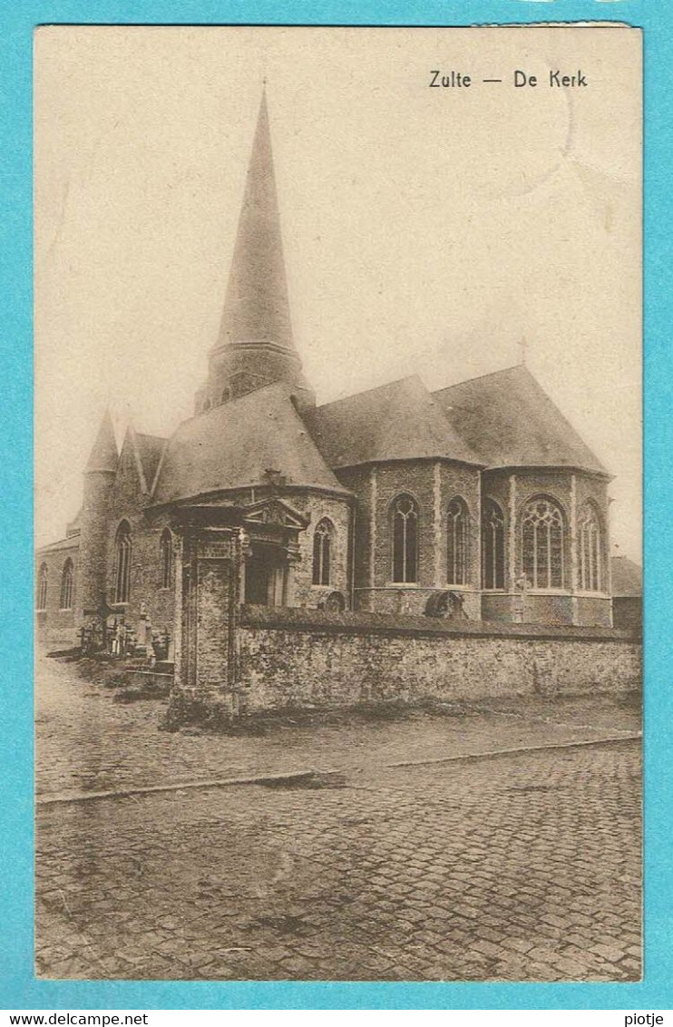 * Zulte (Oost Vlaanderen) * (Uitg H. De Coster) De Kerk, église, Church, Kirche, Cimetière, Old, Rare, Unique - Zulte