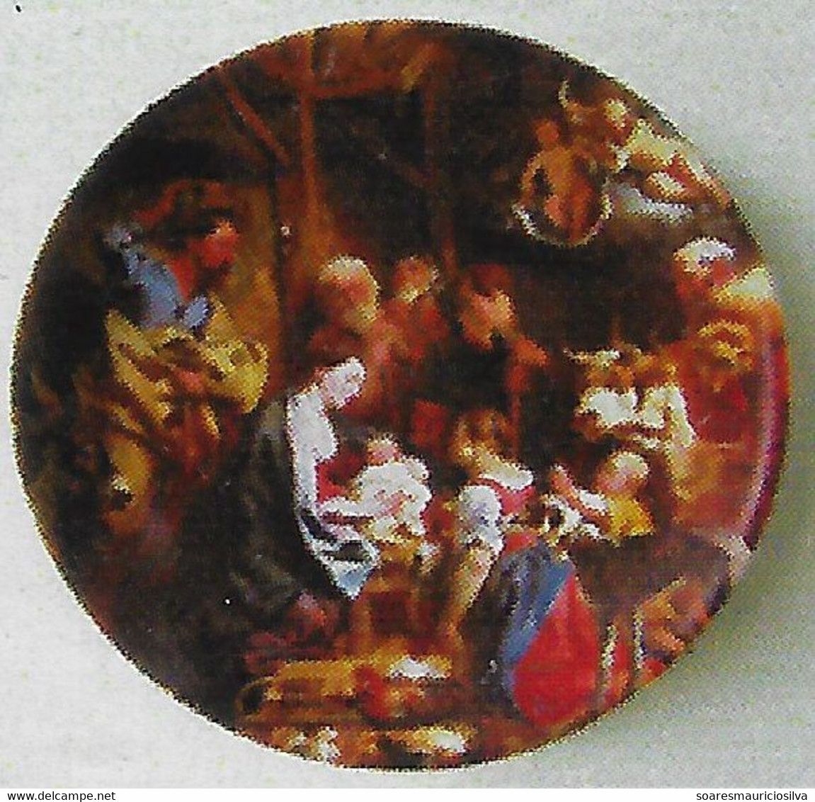 Brazil RHM-C-3063 Personalized Stamp Christmas Choir Issued In 2010 Painting The Nativity By Painter Jacob Jordaens - Personalisiert