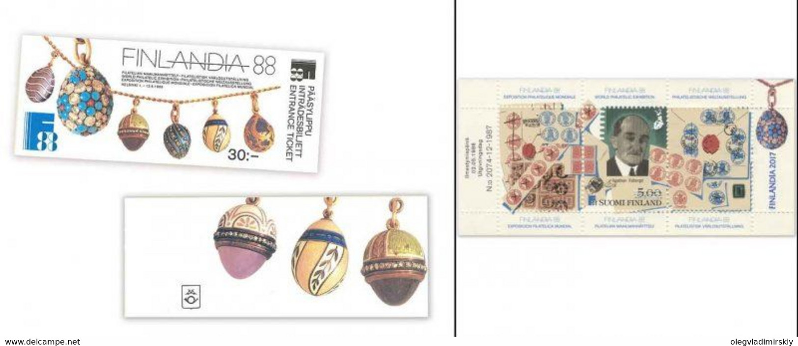 Finland 2017 Agathon Faberge - An Outstanding Philatelist And Jeweler Limited Edition Block In Booklet With Overprint - Neufs