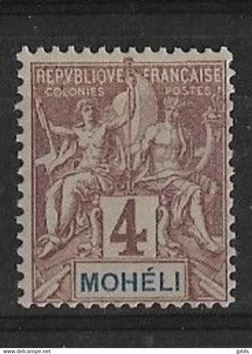MOHELI N° 3 ** SANS CHARNIERE TB - Unused Stamps