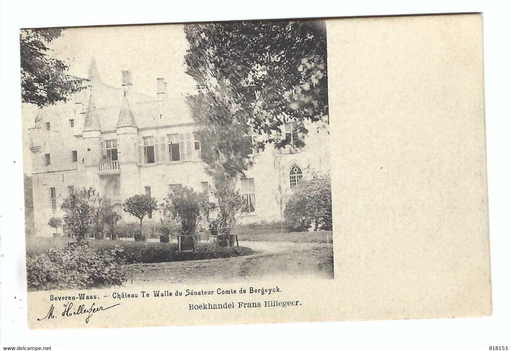 Beveren  Beveren-Waas  -  Château Te Walle Du Sénateur Compte De Bergeyck - Beveren-Waas