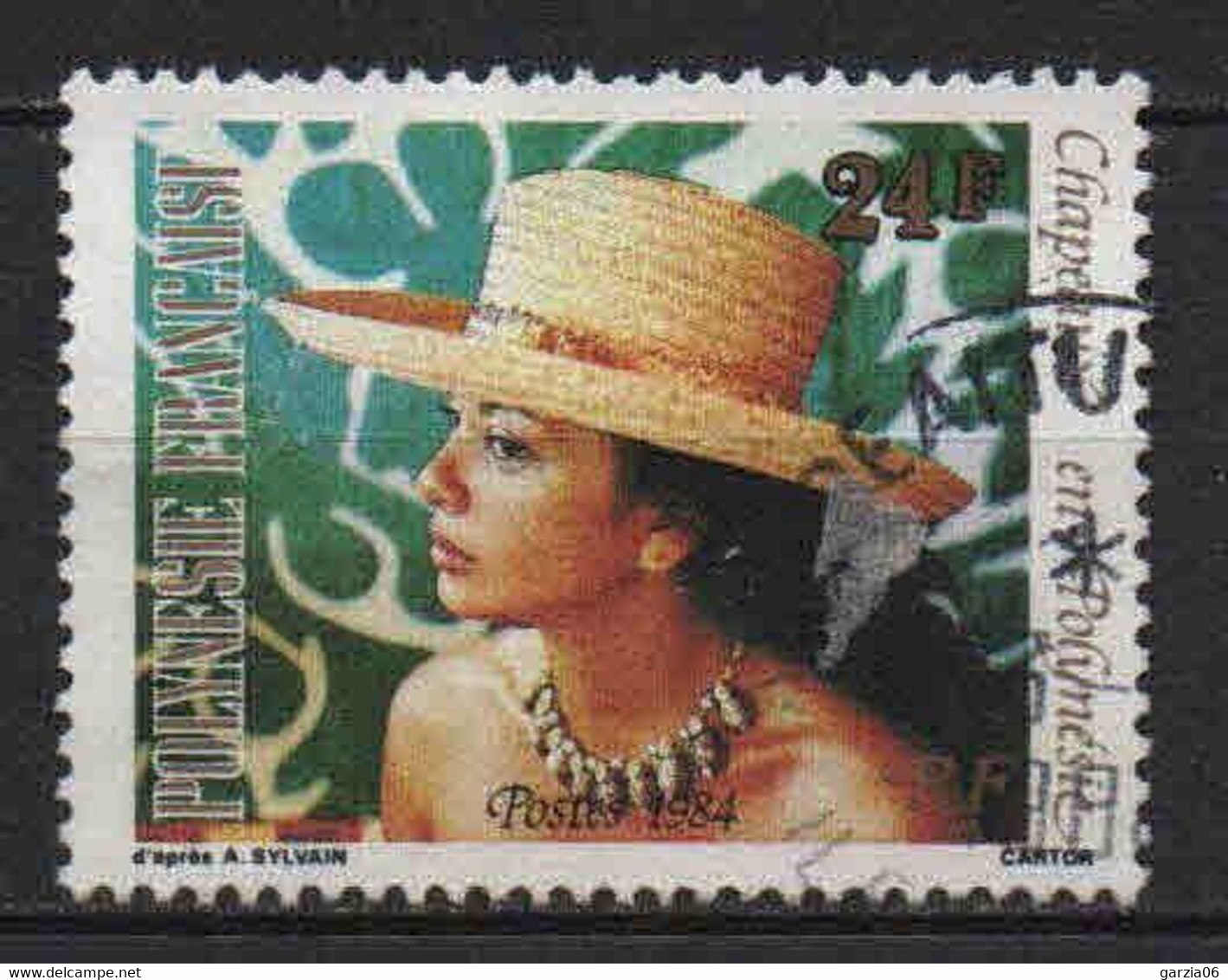 Polynésie - 1984  - Chapeaux   -  N° 213   - Oblit - Used - Gebruikt