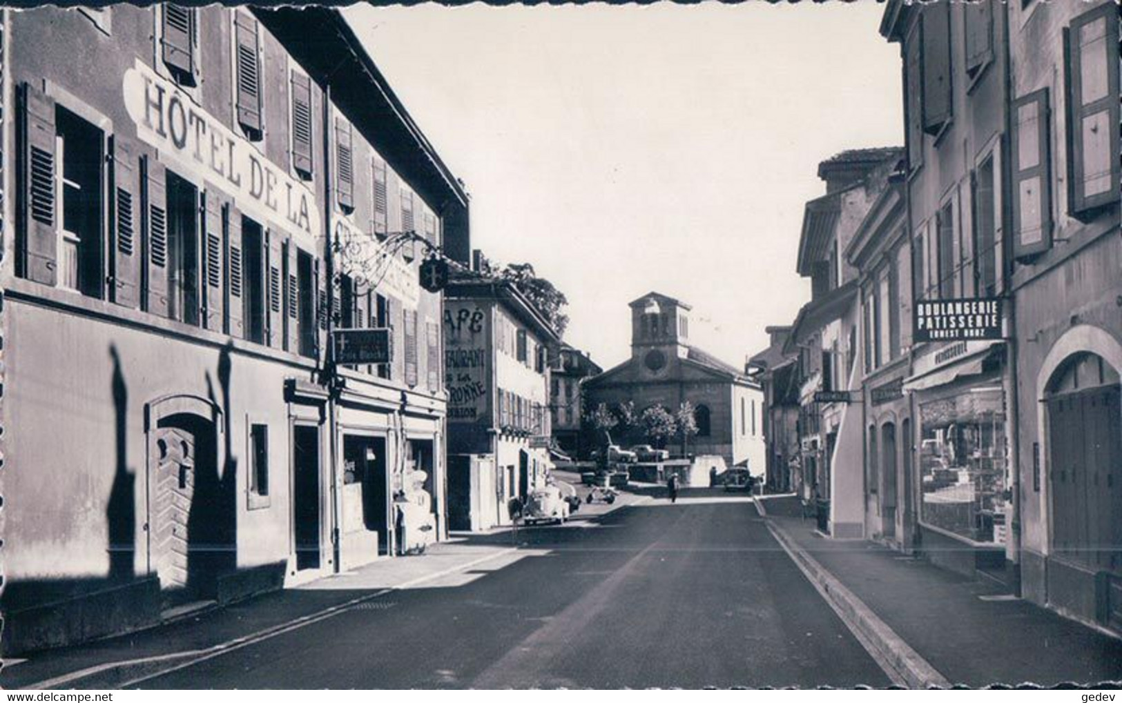 La Sarraz VD, Hôtel De La Croix Blanche Et Boulangerie Ernest Droz (13721) - La Sarraz