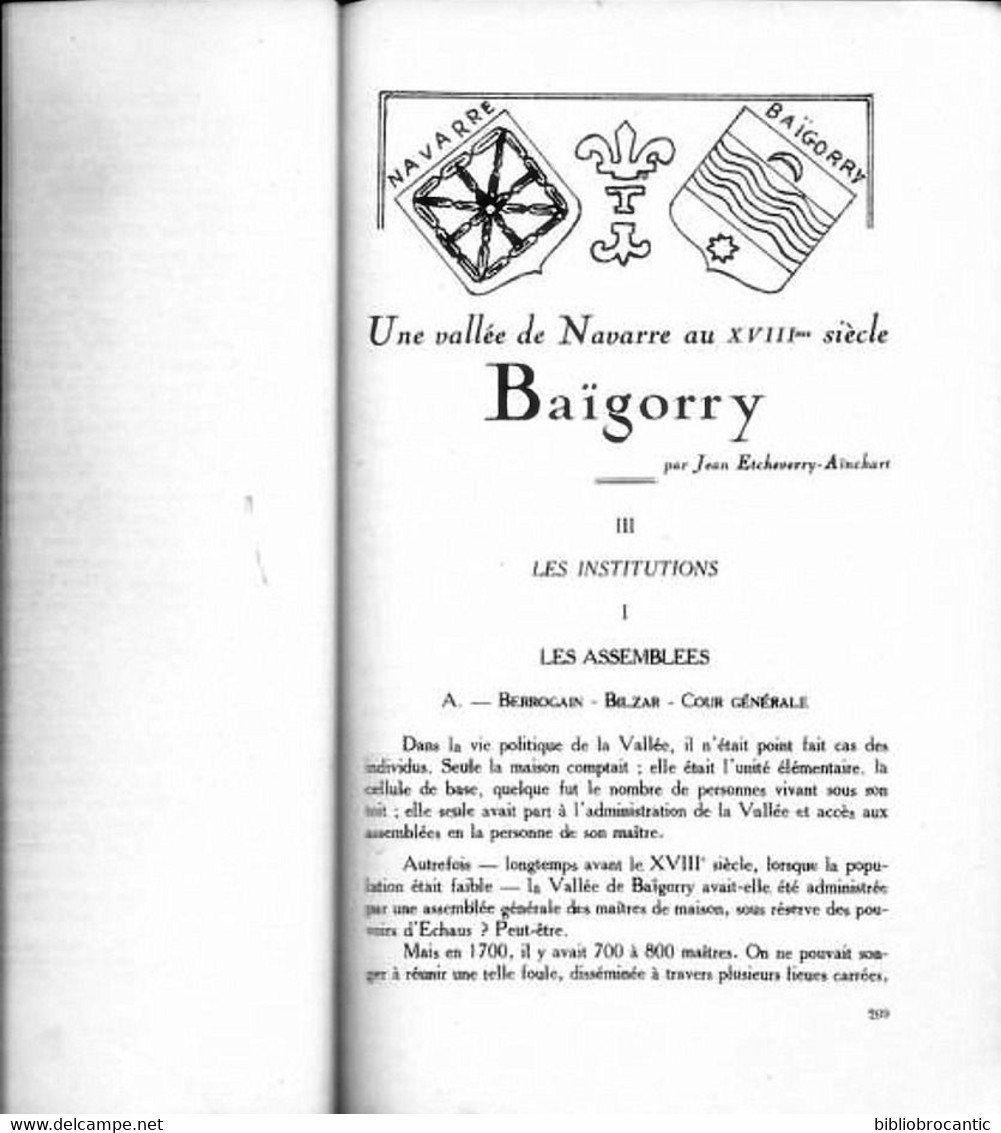 REVUE BASQUE"EUSKO-JAKINTZA"V.II N°2-3 < NAVARRE XVIIIe S.(voir Sommaire Scanné) - Pays Basque