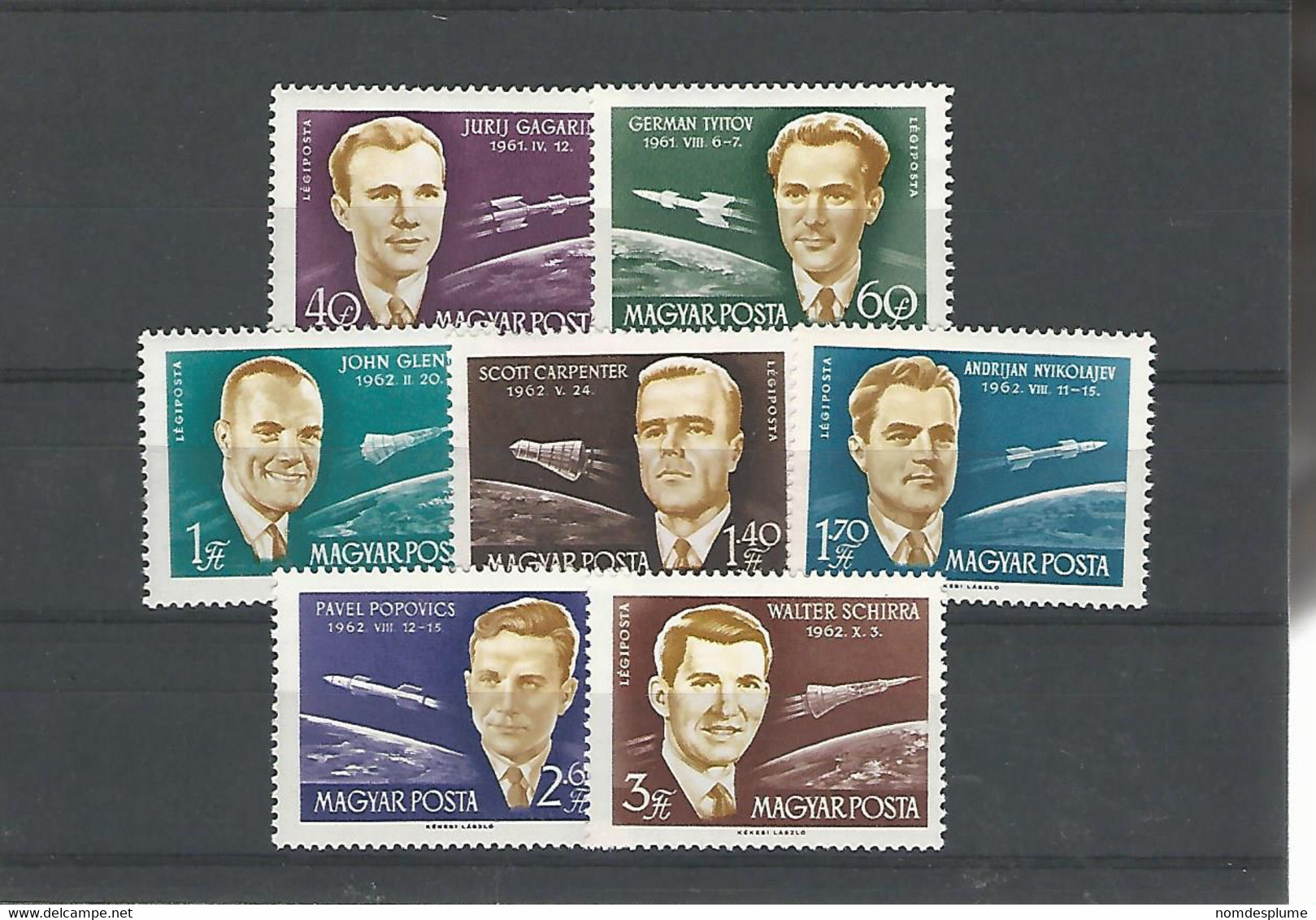 57157) Collection Hungary Space Astronauts  Mint MNH - Sammlungen
