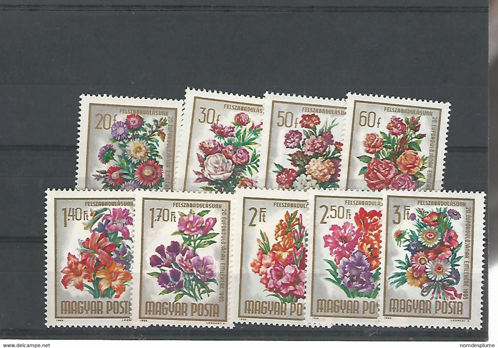 57163) Collection Hungary  Flowers Mint MNH - Collezioni