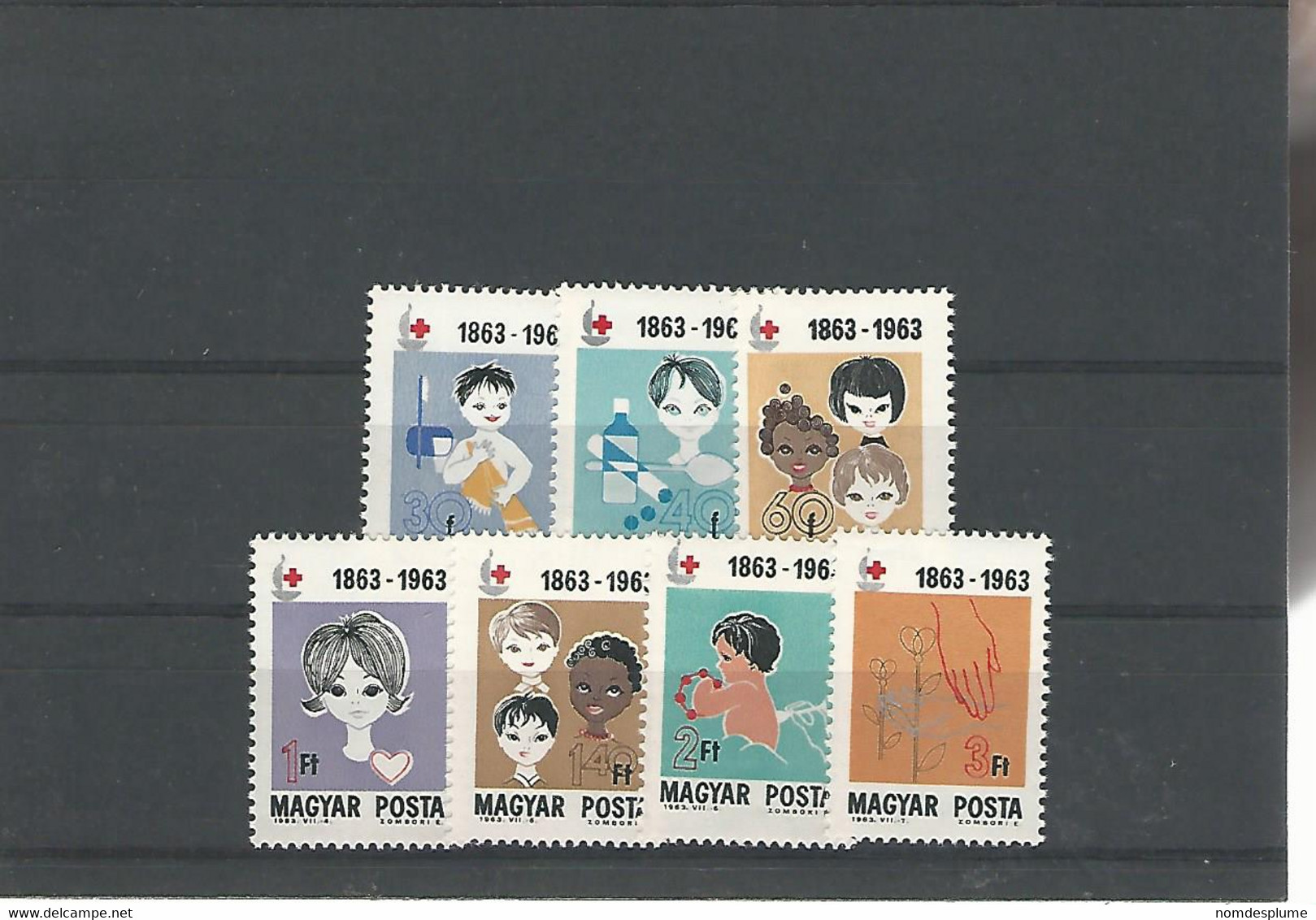 57166) Collection Hungary  Red Cross 1963 Mint MNH - Sammlungen