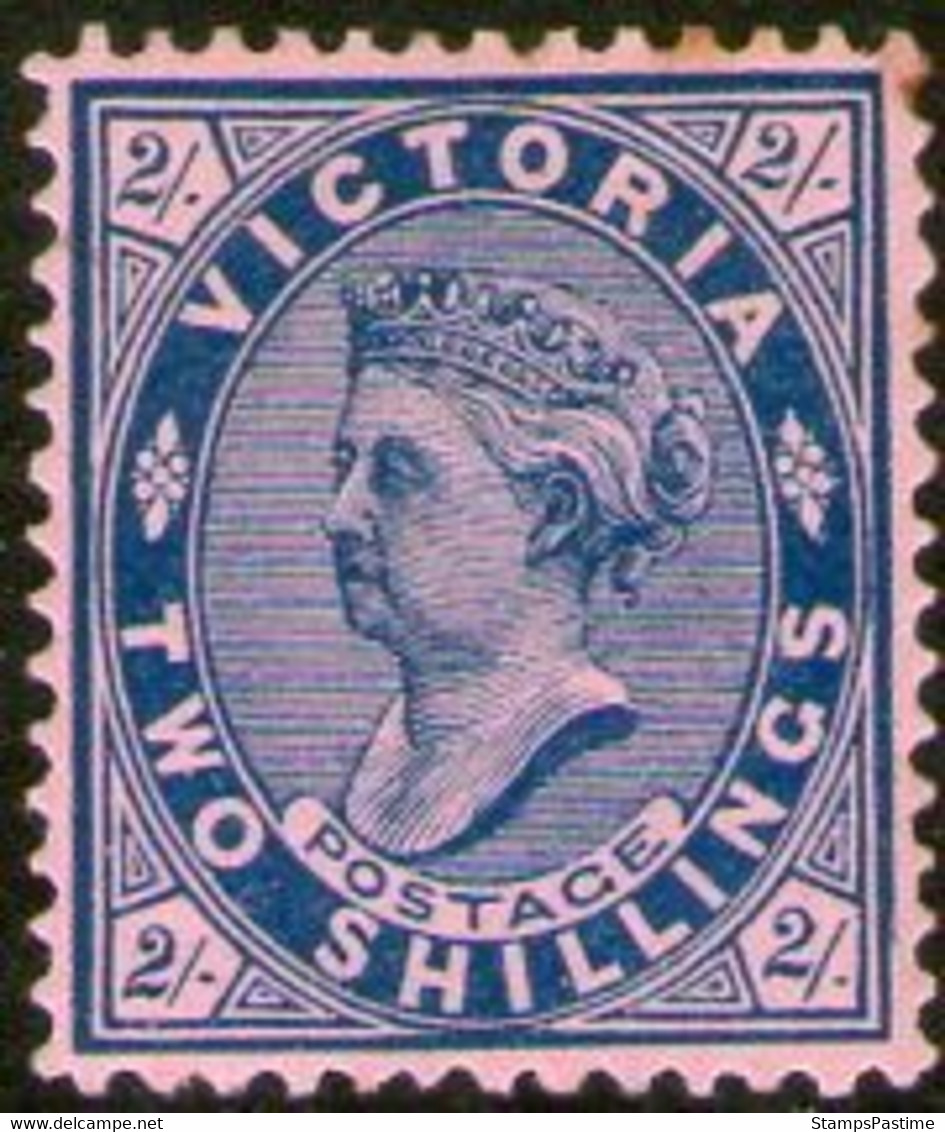 VICTORIA (Australia) Sello Nuevo REINA VICTORIA X 2 Schillings Años 1901-04 – Valorizado En Catálogo U$S 40.00 - Ungebraucht