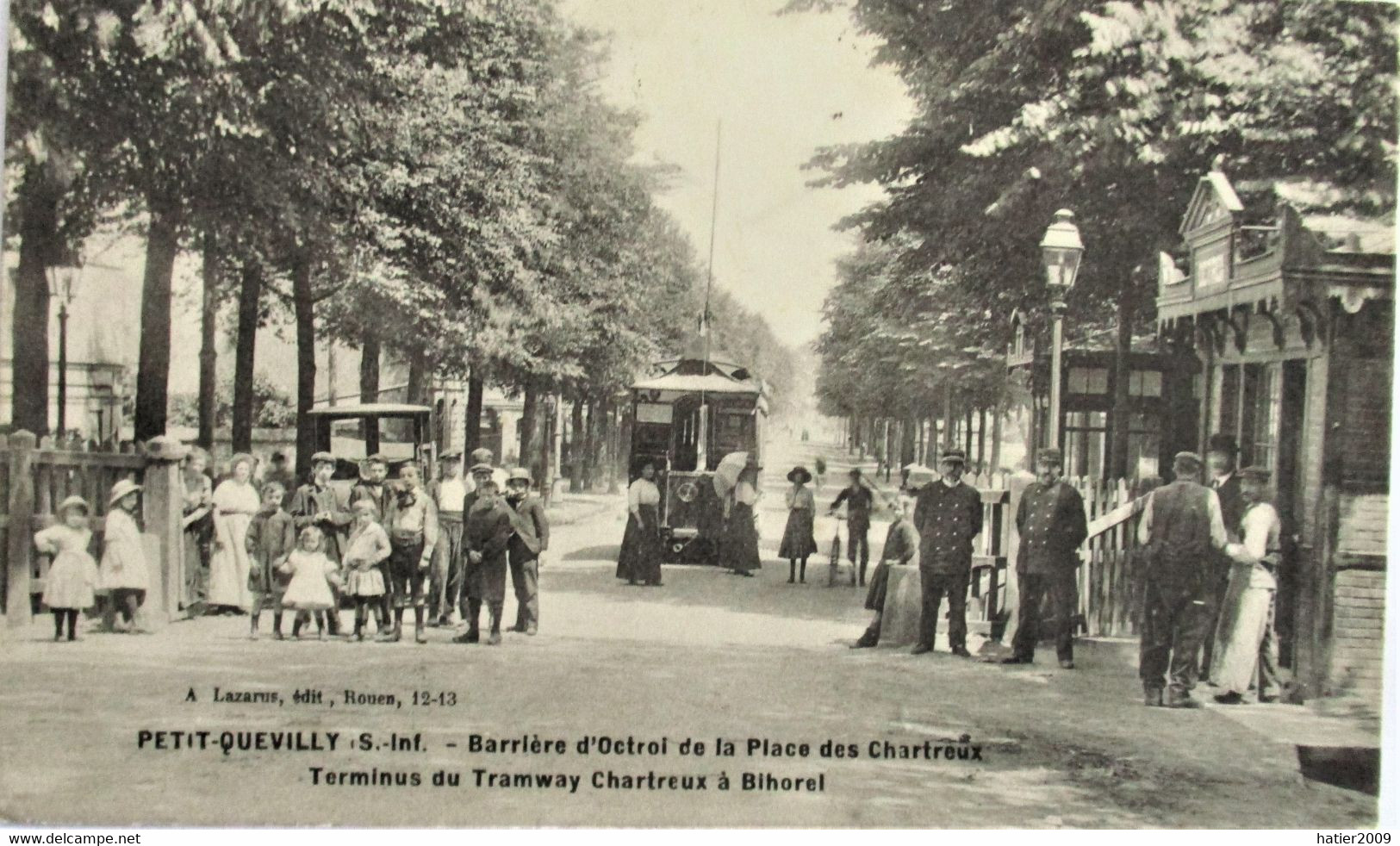 PETIT QUEVILLY -  Terminus Du TRAMWAY Chartreux - Bihorel - Place Des Chartreux En 1915 - Tbe - Le Petit-Quevilly