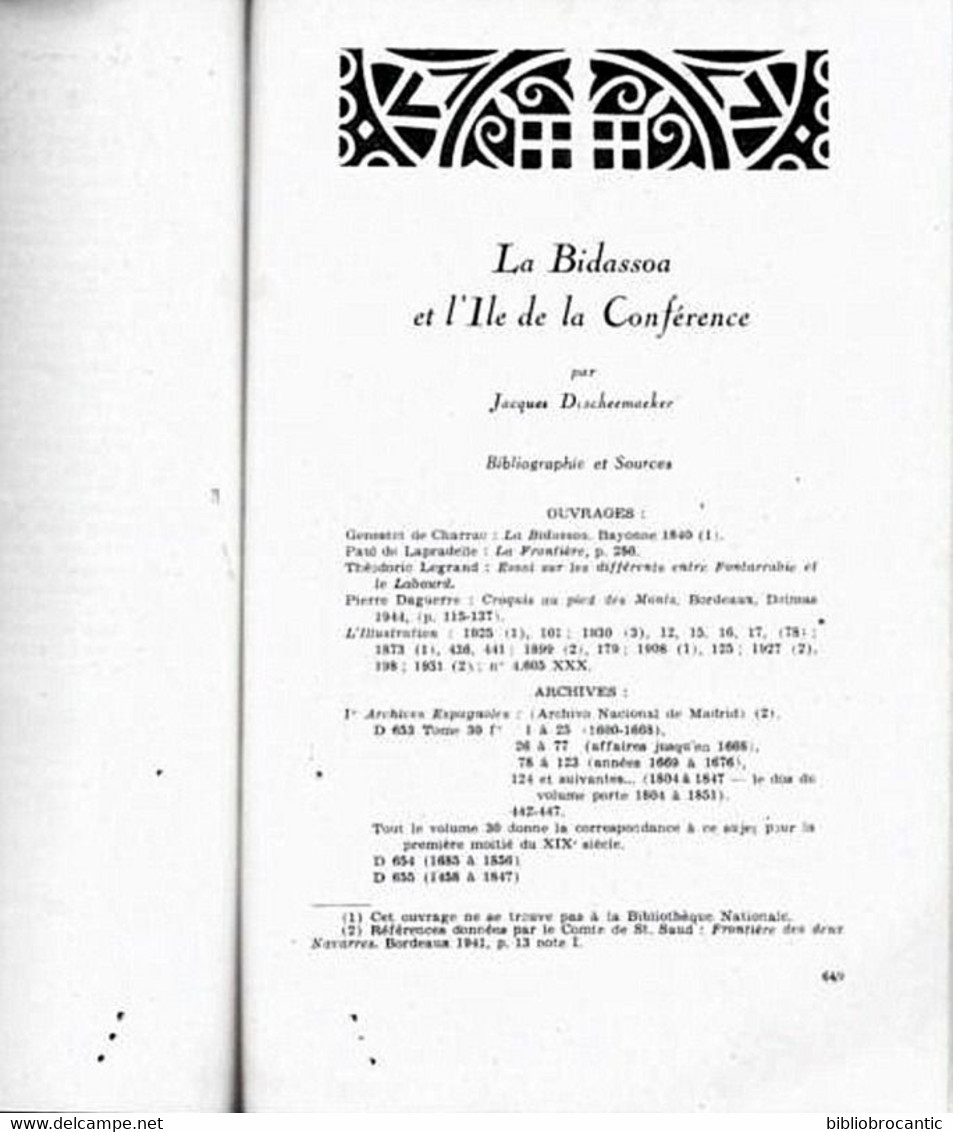 REVUE BASQUE"EUSKO-JAKINTZA"V.II N°6: < BILO/ ELE ZAAR/BIDASSOA/ILE CONFERENCE(voir Sommaire Scanné) - Pays Basque