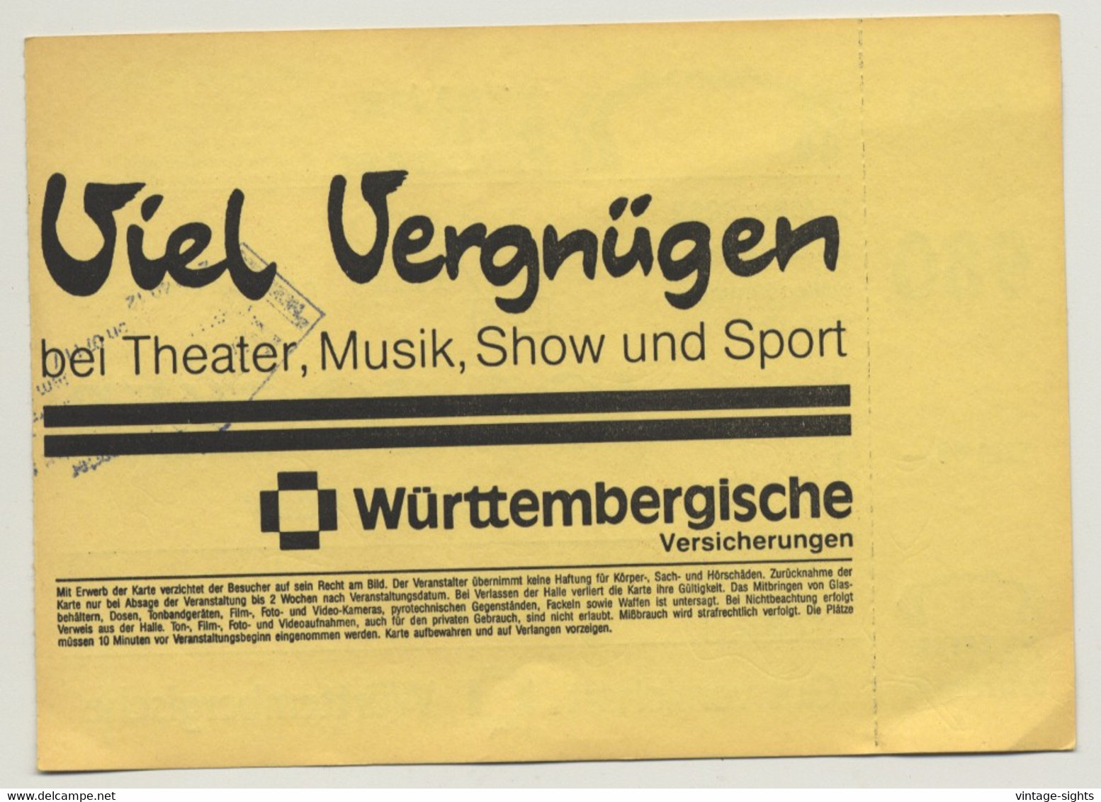 Joe Cocker - Night Calls Tour '92 Ticket N° 5850 Stuttgart - Unused (Vintage Memorabilia) - Concert Tickets