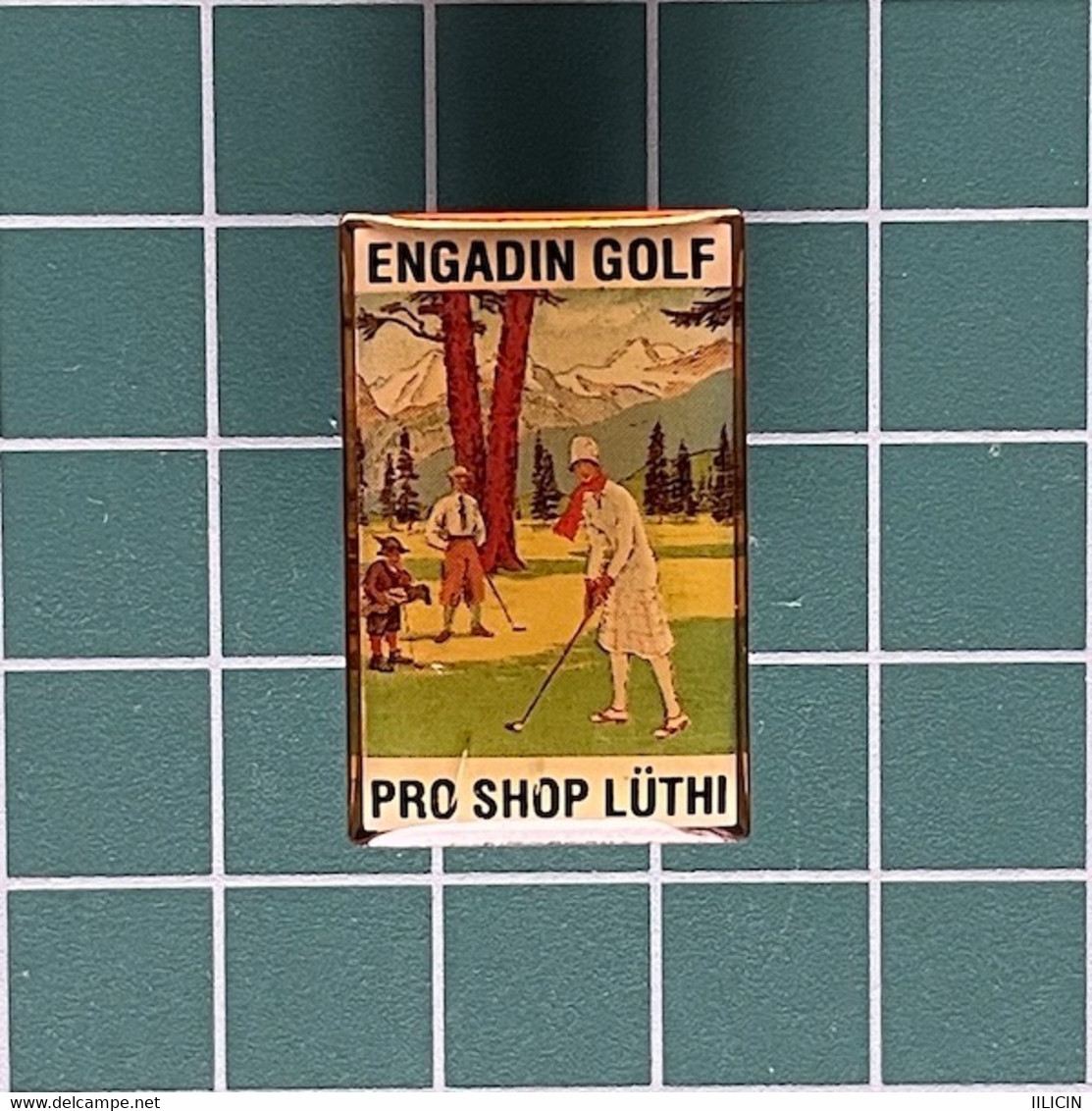 Badge Pin ZN012853 - Golf Switzerland Engadin Pro Shop Lüthi - Golf