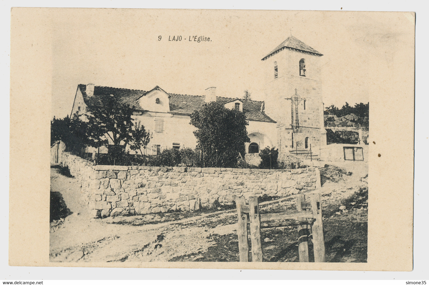 LAJO -L'HOSPITALET SAINT ALBAN VUE DE ENSEMBLE EGLISE - Saint Alban Sur Limagnole
