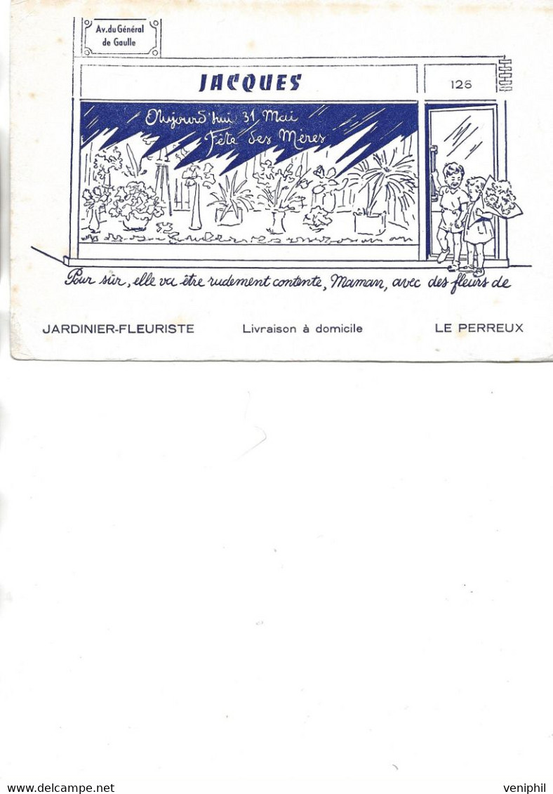 BUVARD - JACQUES JARDINIER FLEURISTE  - LE PERREUX - Other & Unclassified