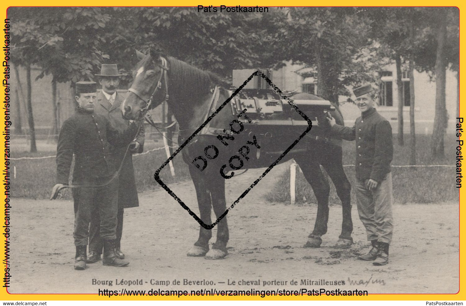 PP-0147 Bourg-Léopold - Camp De Beverloo - Le Cheval Porteur De Mitrailleuses - Leopoldsburg (Kamp Van Beverloo)