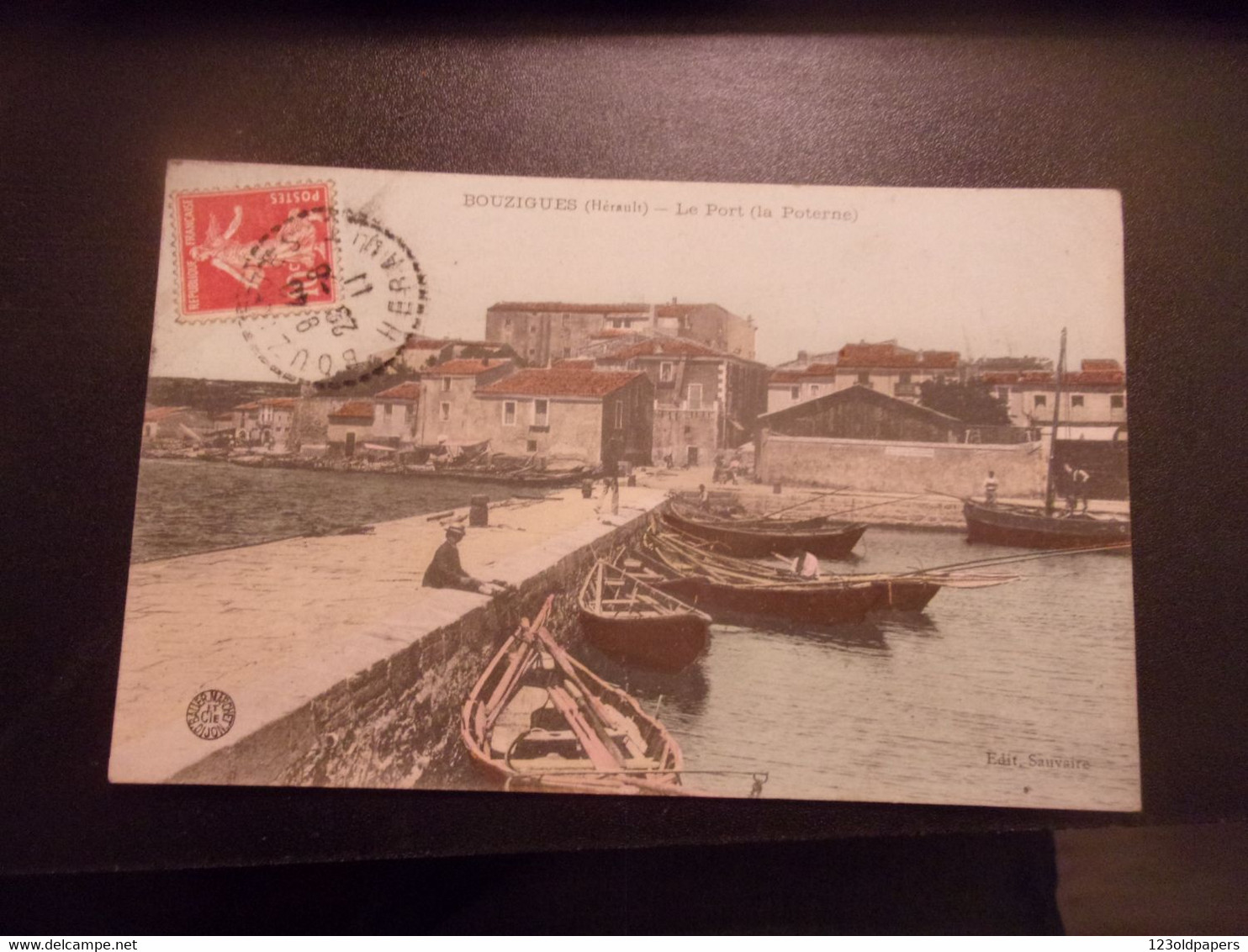 ♥️ 34 - BOUZIGUES - Le Port ( La Poterne ) EDIT SAUVAIRE COULEUR 1911 - Sonstige & Ohne Zuordnung