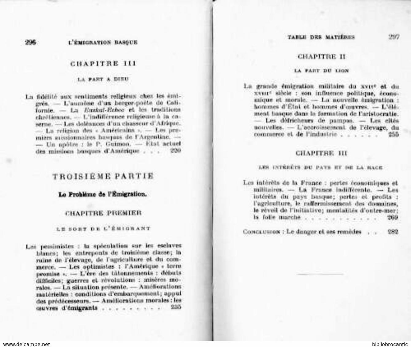 *L'EMIGRATION BASQUE*HISTOIRE-ECONOMIE-PSYCHOLOGIE Par Pierre LHANDE 1919 - Pays Basque