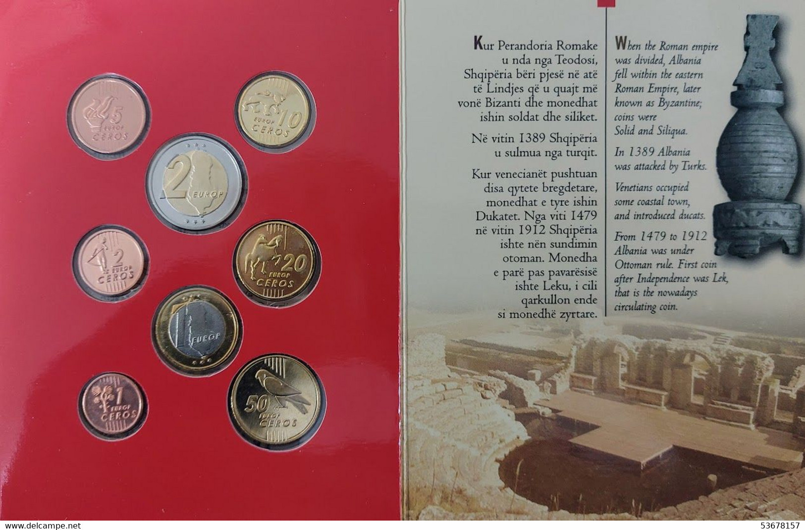 Albania - Euro Patterns 8 Coins 2004, X# Pn1-Pn8 (#1577) - Albanie