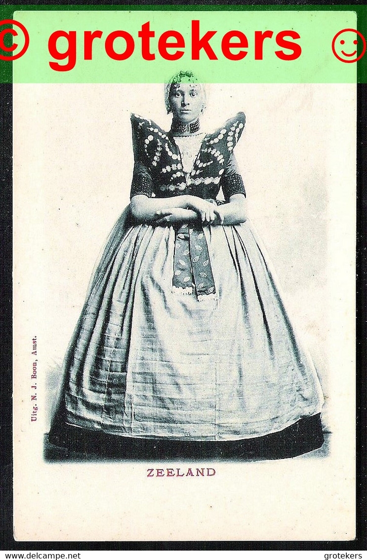 Dame In Dracht ± 1900 Ed: N.J. Boon, Amsterdam - Axel