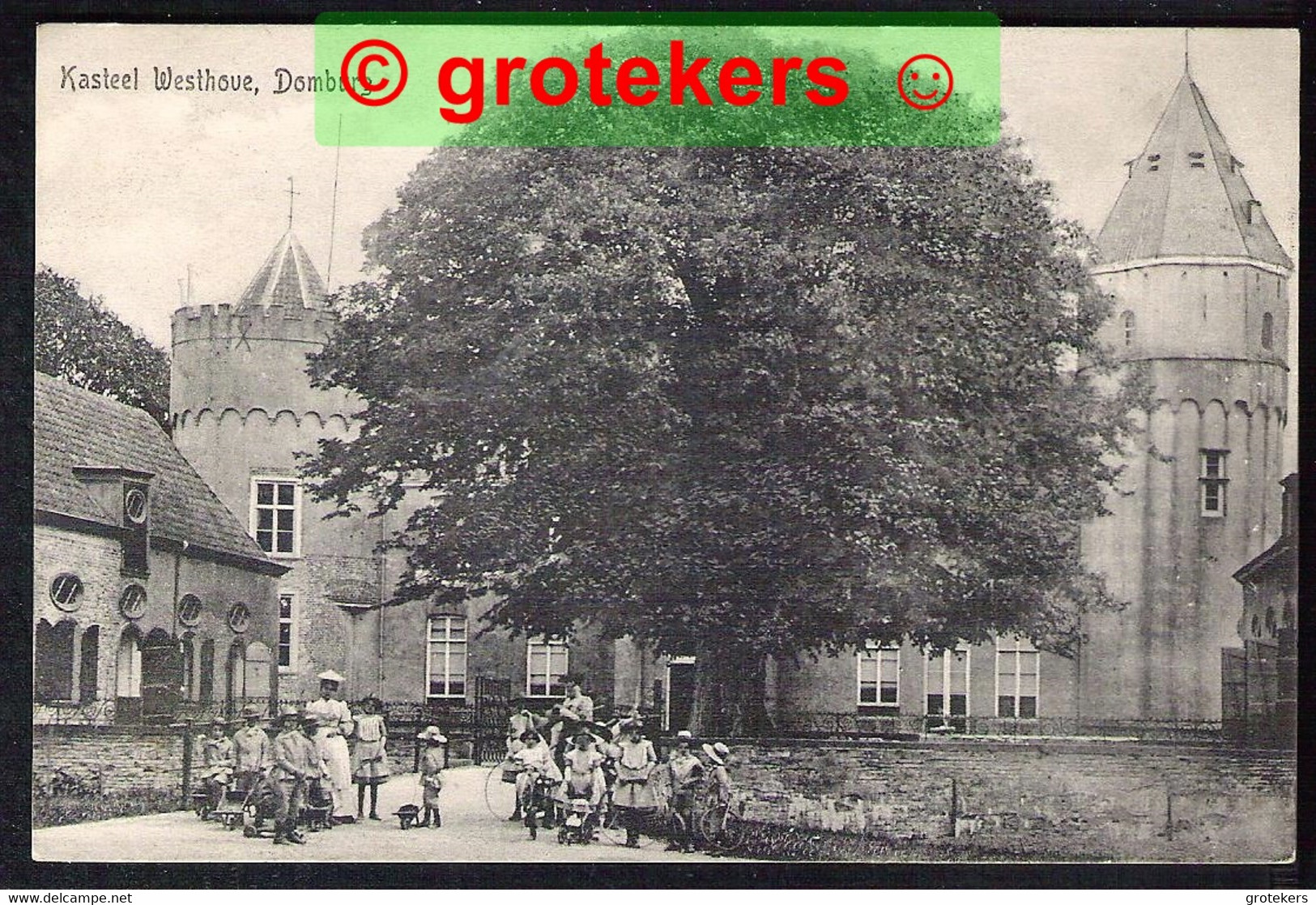 DOMBURG Kasteel Westhove Zeer Geanimeerd ± 1910 - Domburg