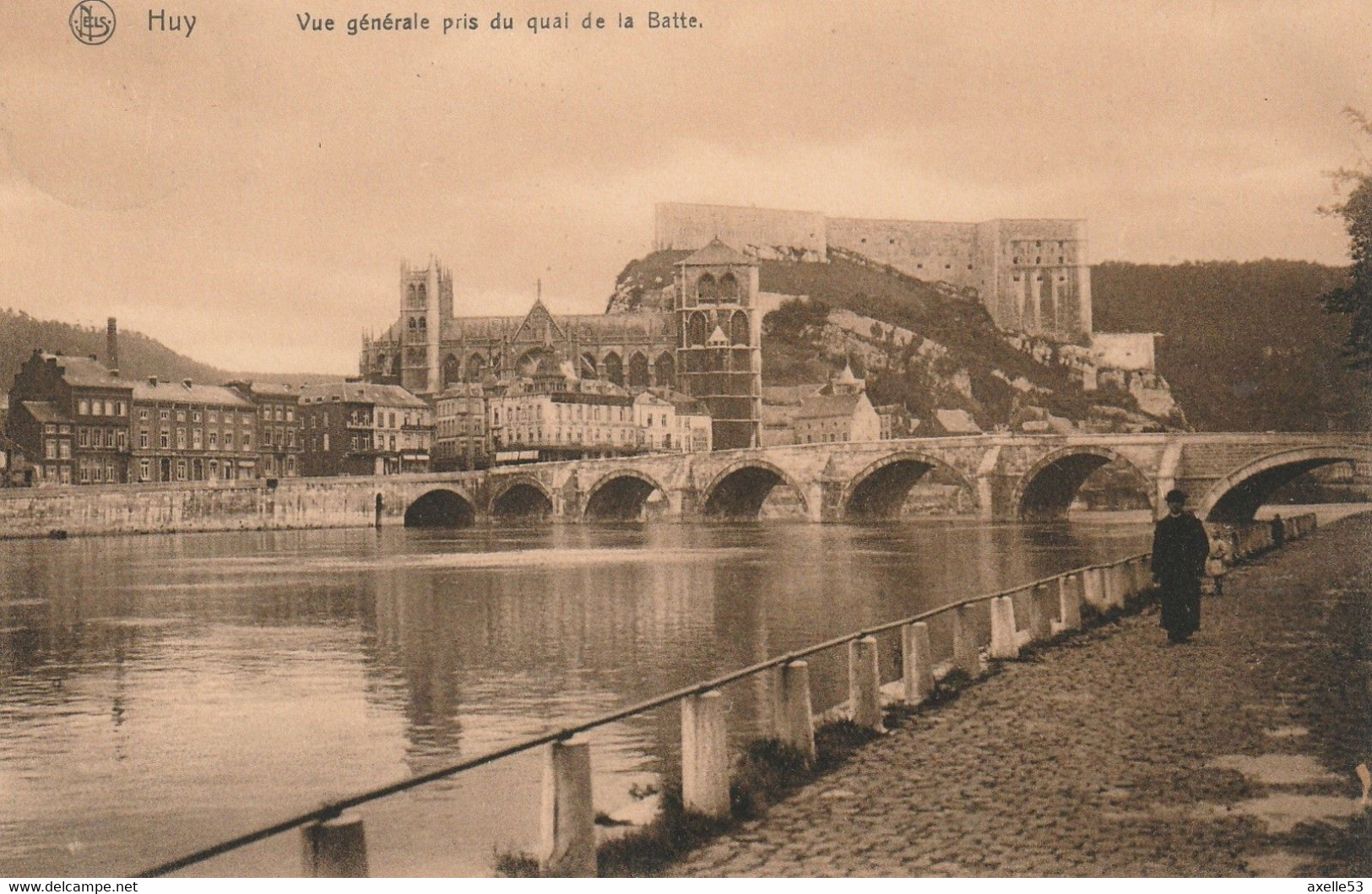 Huy Belgique (7549)  Vue Générale Pris Du Quai De La Batte - Huy